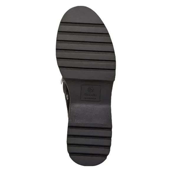 Aqua College Women's Gina Suede Waterproof Platform Boots Black Size 10 - Picture 4 of 4